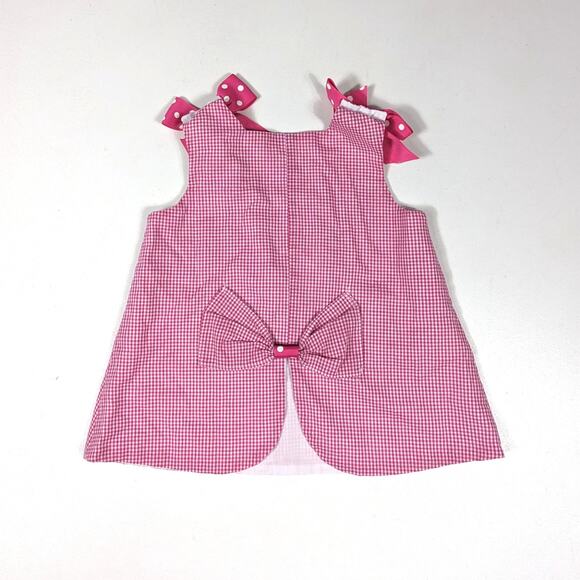 The Bailey Boys Top Girls Sz 2T Pink Gingham Strawberry Summer Boutique Classic - Picture 3 of 5